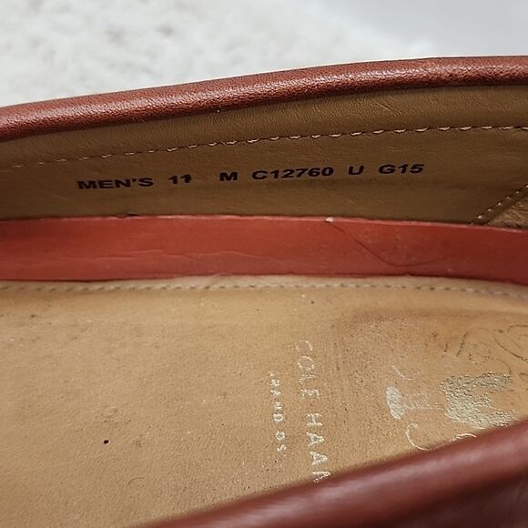 COLE HAAN STYLE: PINCH GRAND PENNY LOAFERS PAPAYA LEATHER MENS 11.0 VGUC ELEGANT main image 8